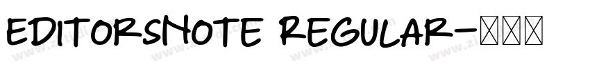 EditorsNote Regular字体转换